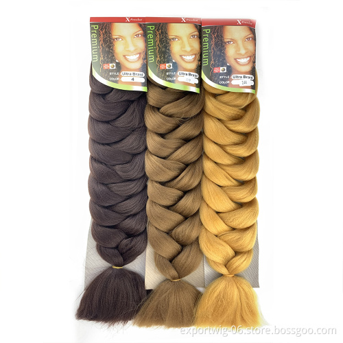 Ombre Big Curly Wavy Braiding Hair Jumbo Hair Colorful Synthetic Wholesale Wave Curly Crochet Braids Hair Extensions